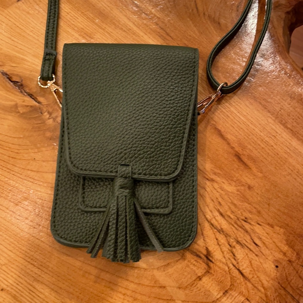 Cell phone wallet crossbody